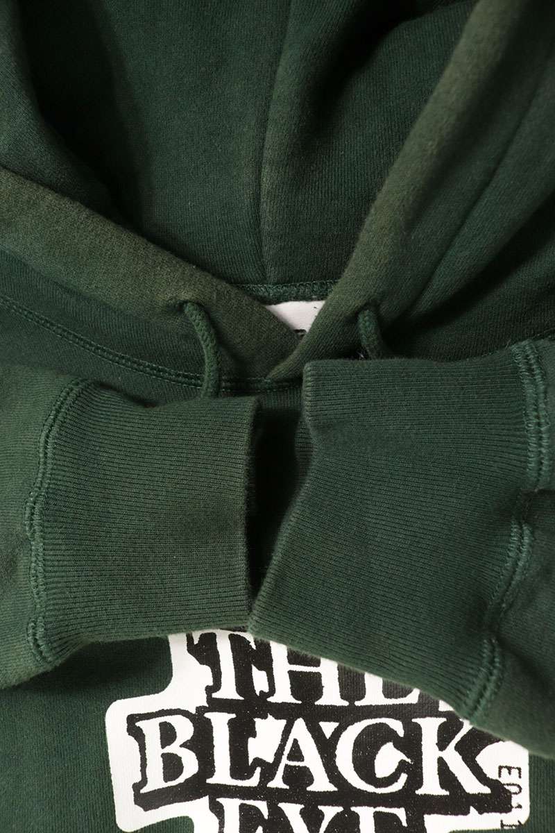 BlackEyePatch Print Logo Hoodie Green Size L