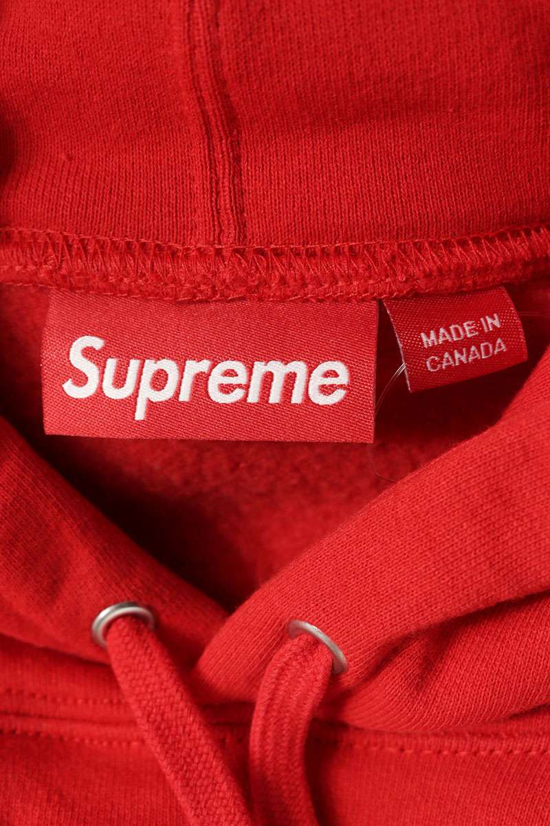 SUPREME Small Box Hooded Sweatshirt Red Size S