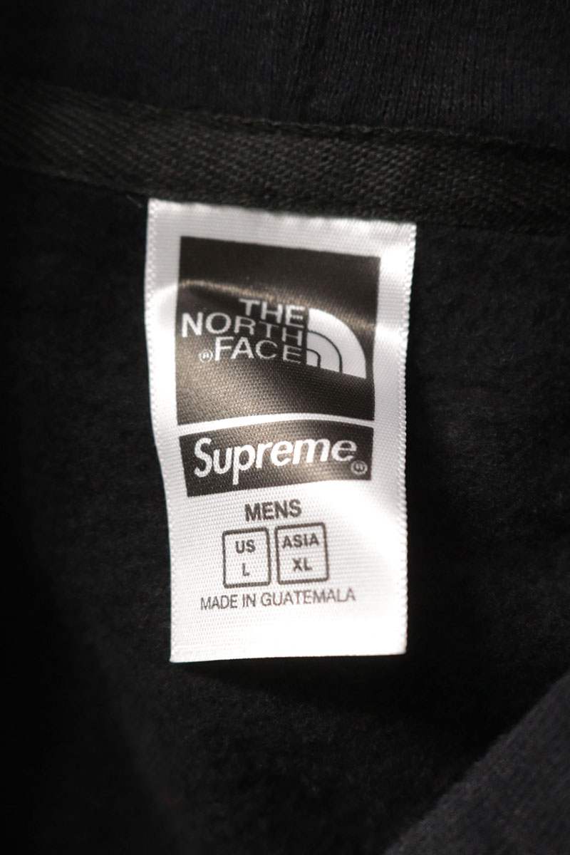 SUPREME x TNF 22SS Bamdana Hooded Sweatshirt Black Size L