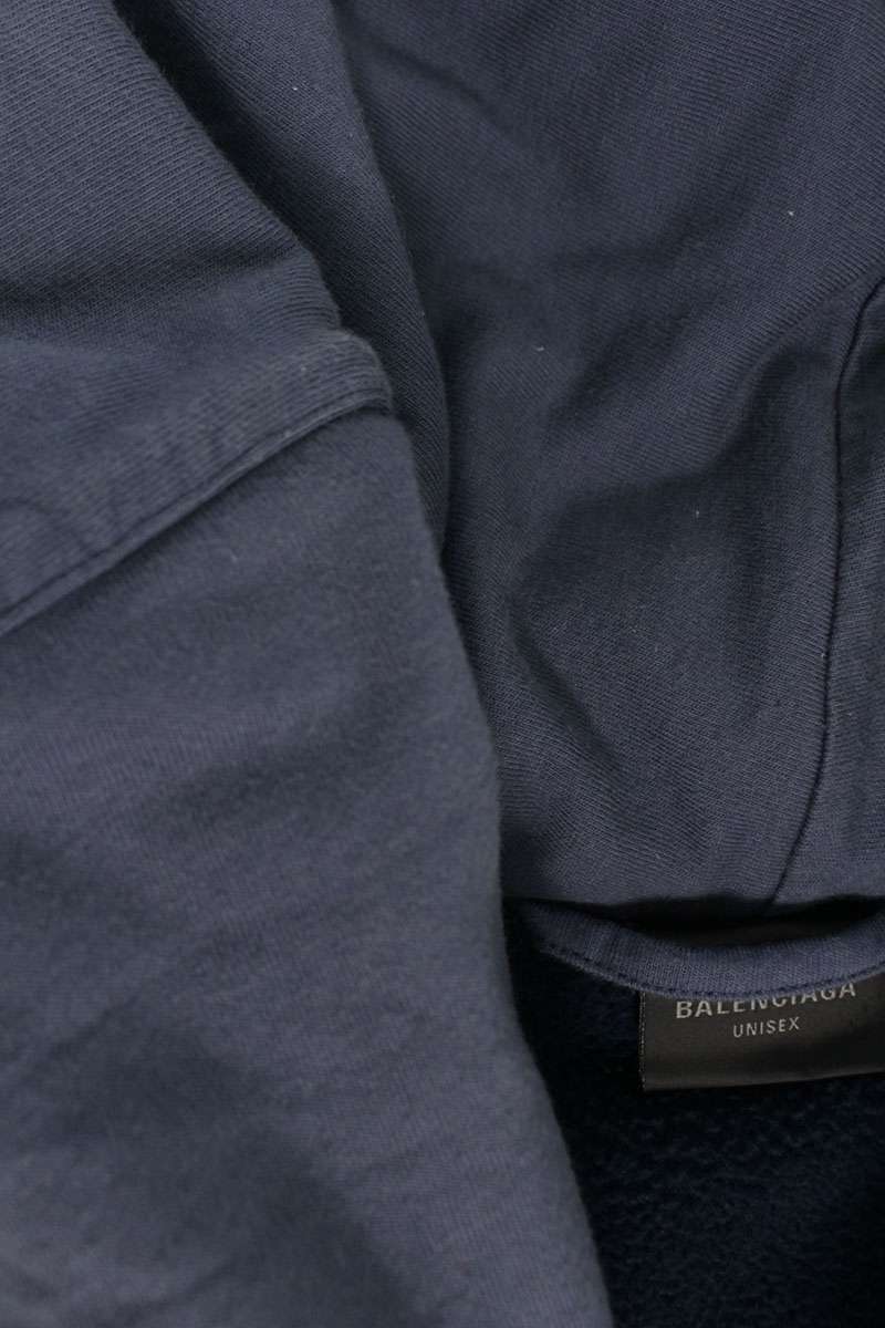 BALENCIAGA Ride Incognito Double Zip Hoodie Navy Size XXS