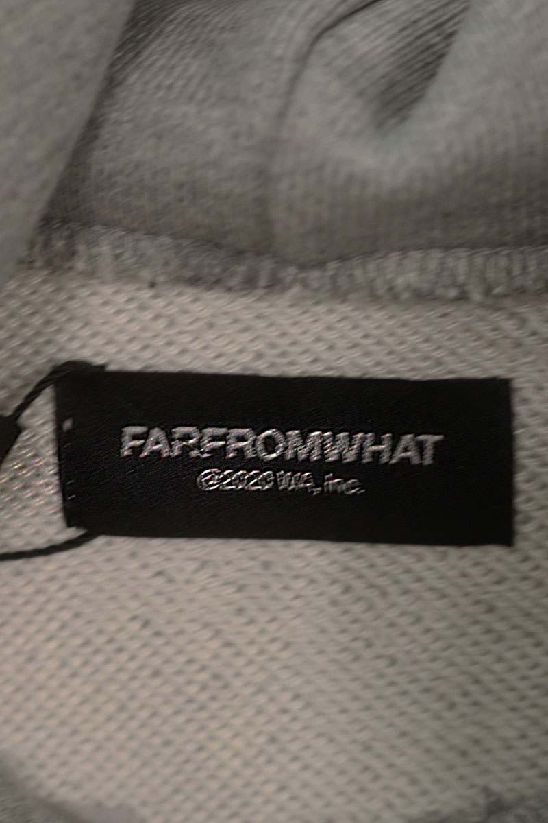 FAR FROM WHAT FAR VTG WASHED HOODIE Distressed Size M