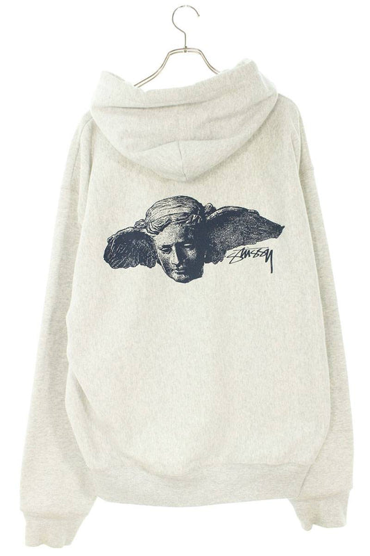 STUSSY Hypnos Zip Hoodie Gray Size XL