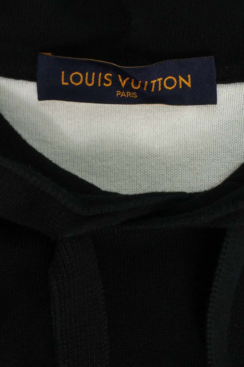 LOUISVUITTON Monogram Gradient Cotton Pullover Hoodie Size L