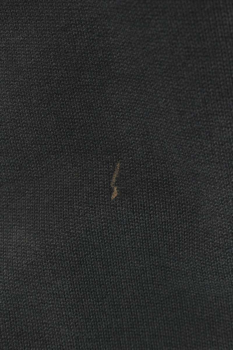 VETEMENTS Logo Print Cotton Blend Hoodie Dark Gray Size S