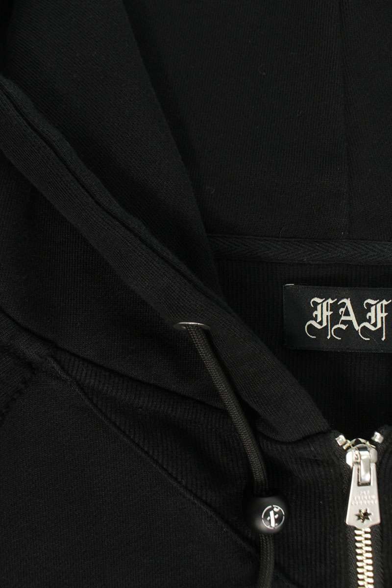 FAF 26SS PRINTED ZIP-UP HOODIE Black Size M