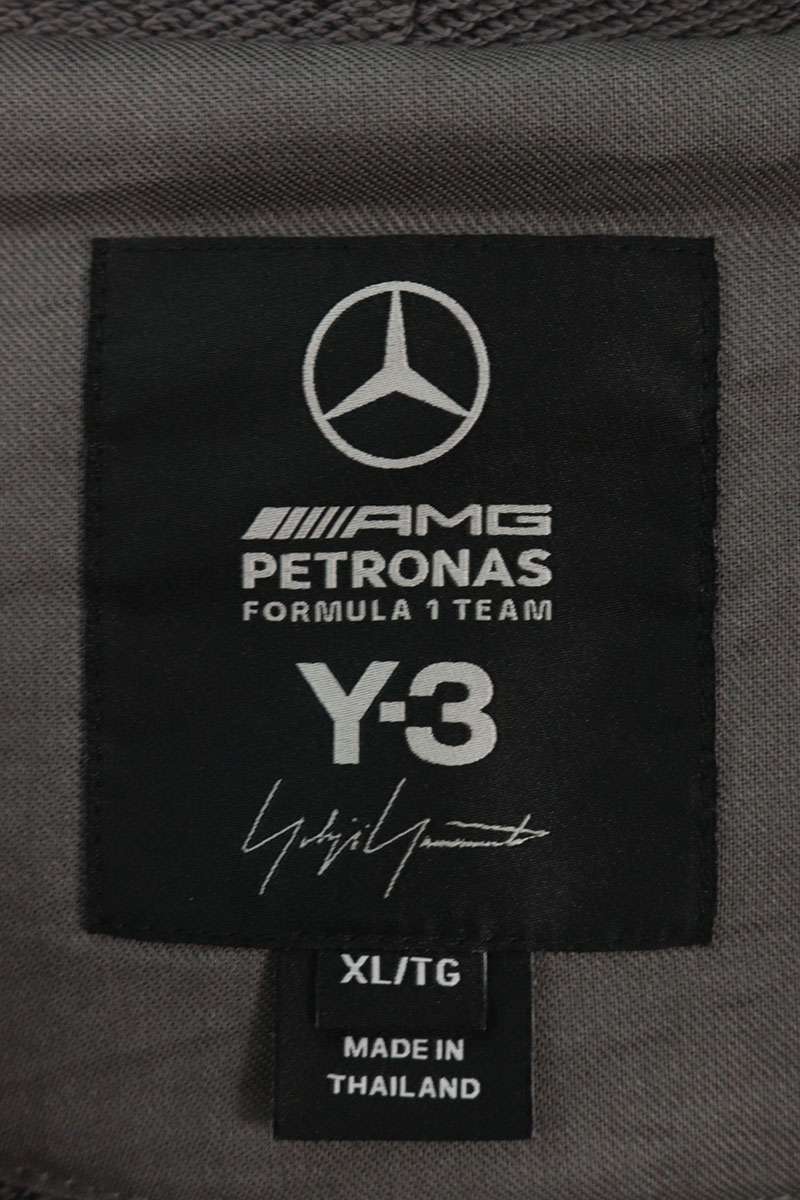 Y-3 Collaboration Design Zip-Up Hoodie Black Size XL