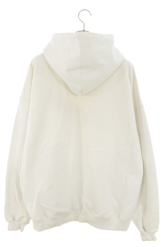 VETEMENTS Logo Print Hoodie White Size M