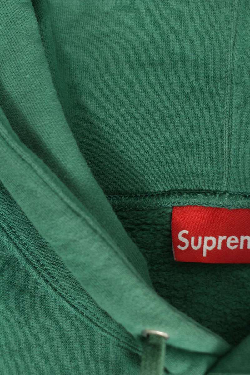 SUPREME 21SS Don't Care Embroidered Hoodie Green Size M