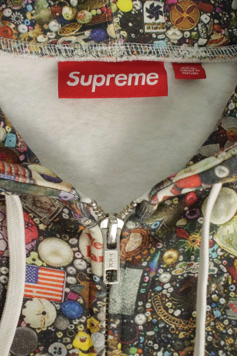 SUPREME 26SS Mike Kelly Zip Up Hooded Sweatshirt Size L