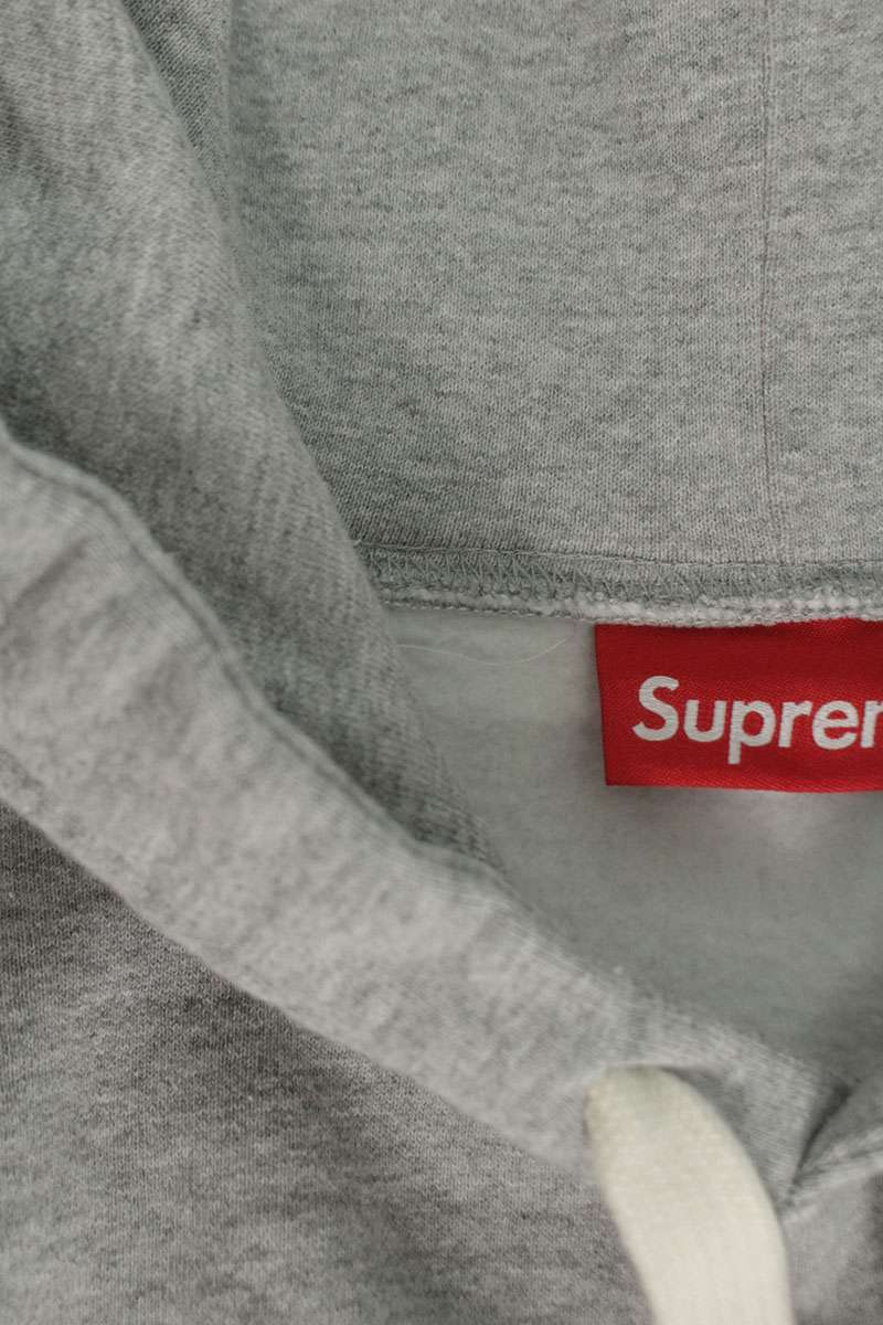 SUPREME Small Box Logo Hooded Sweatshirt Gray Size XXL