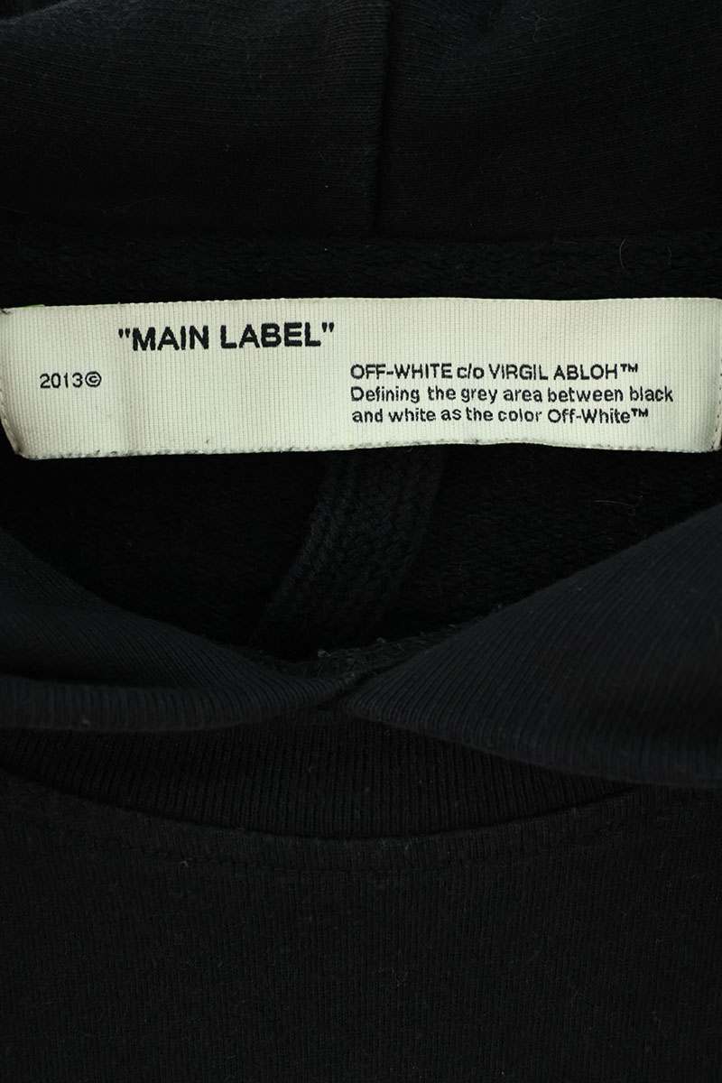 OFF-WHITE Layered Hoodie Black Size L