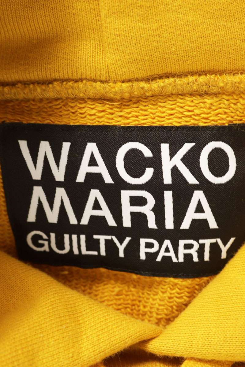 WACKO MARIA 24SS Front Emb. Pullover Hoodie Yellow Size M
