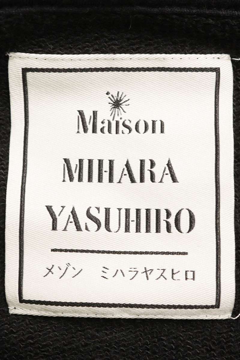 MIHARAYASUHIRO Dog Print Hoodie Black Size M
