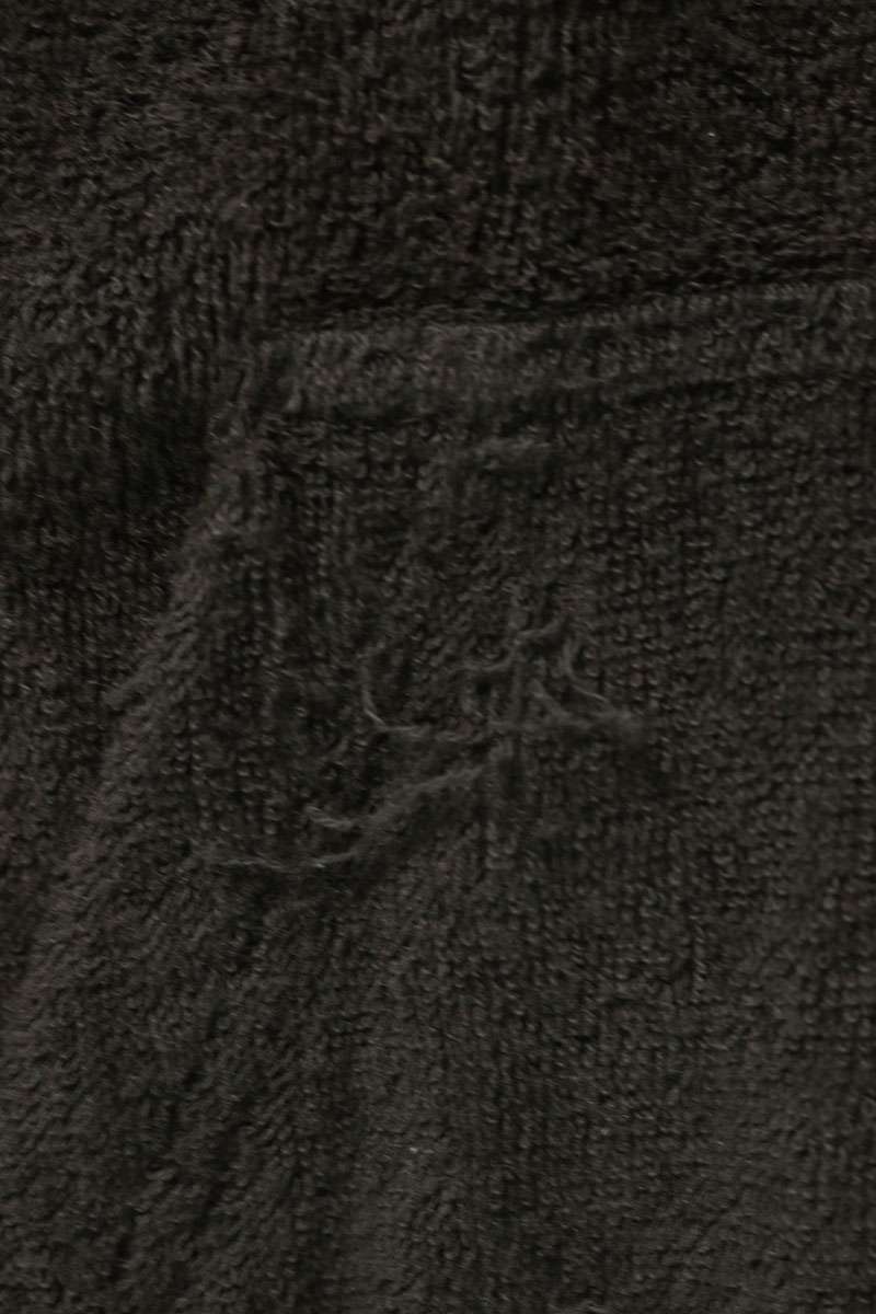 BALENCIAGA Black Pile Fabric Zip-Up Hoodie Size L
