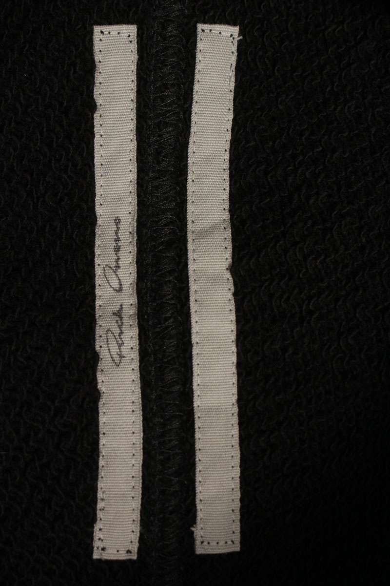Rick Owens 26SS Cotton Zip-Up Hoodie Black Size L