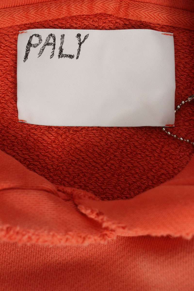 Paly Hollywood 26SS Paint Distressed Hoodie Red Size M