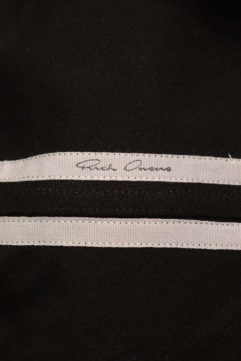 Rick Owens Cotton Zip-Up Hoodie Black Size L