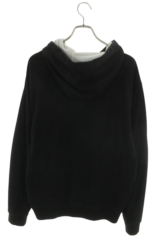 Versace Front Logo Cotton Hoodie Black Size XL