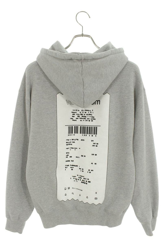 vault room Peaceful Graphic Cotton Hoodie Gray Size M