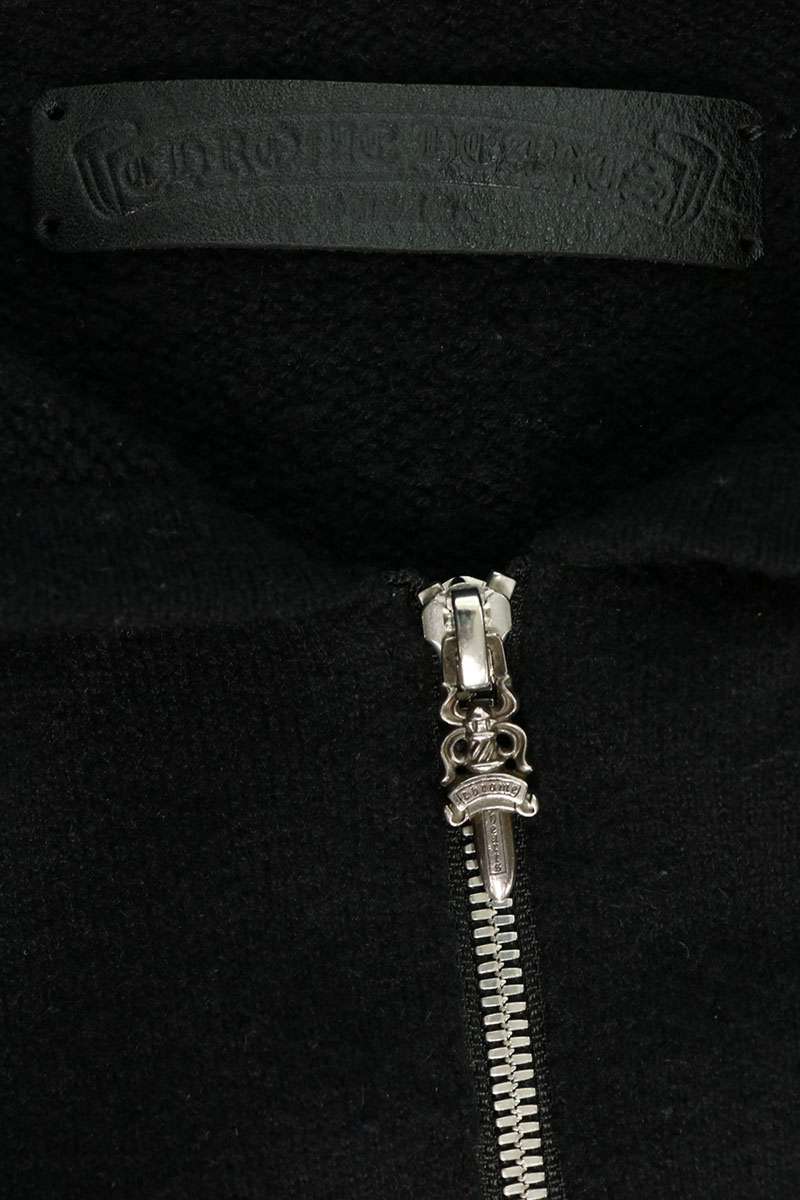 Chrome Hearts U LIFE SENTENCE Cashmere Zip Hoodie Size L