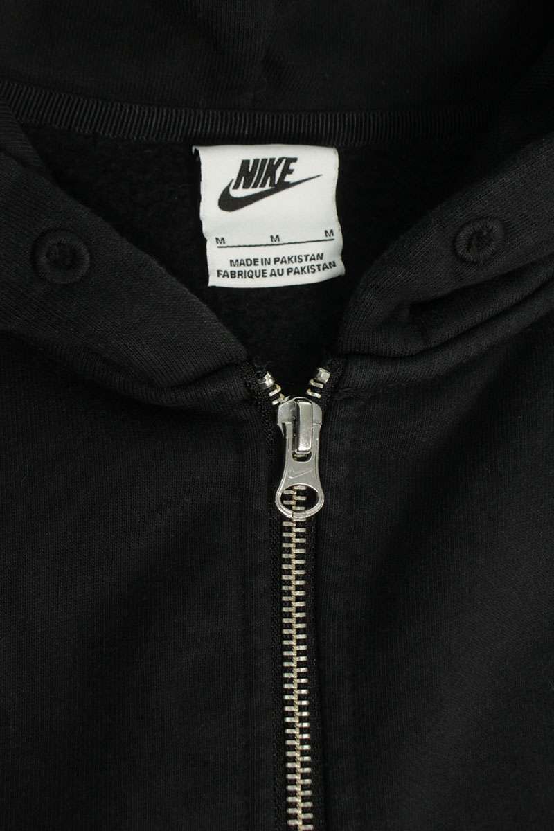 NIKE x STUSSY Logo Zip-Up Hoodie Black Size M