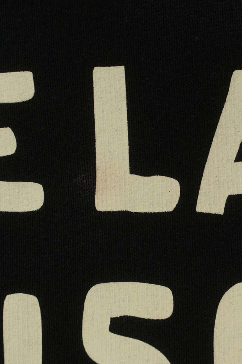 VALENTINO Front Print Cotton Hoodie Black Size L