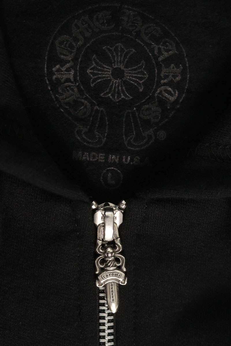 Chrome Hearts Osaka LTD Back Horseshoe Zip Hoodie Size L