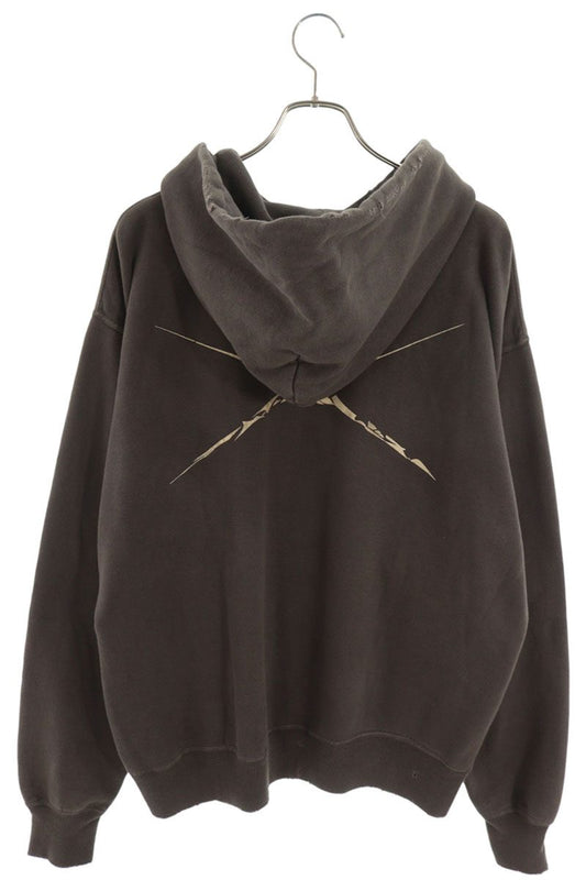 SAINT MICHAEL x NEXUS7 Distressed Hoodie Black Size L