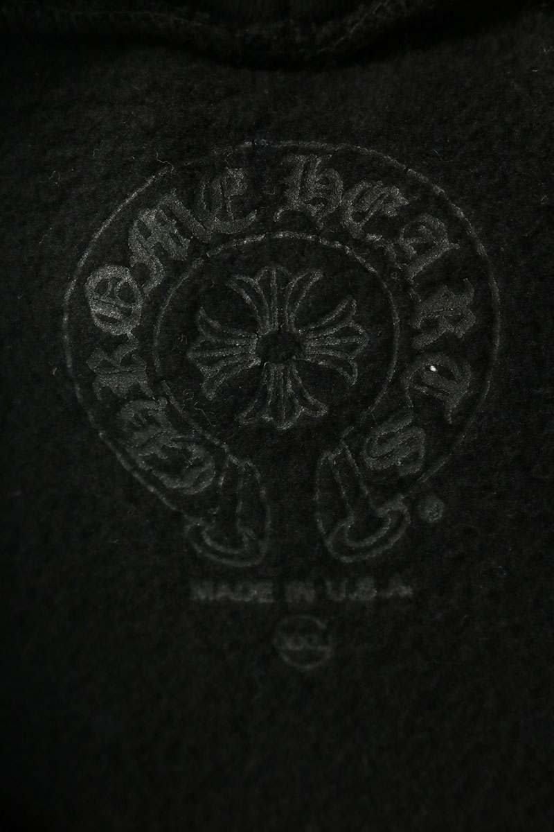 Chrome Hearts Back Horseshoe Floral Black XXL Hoodie Size XXL