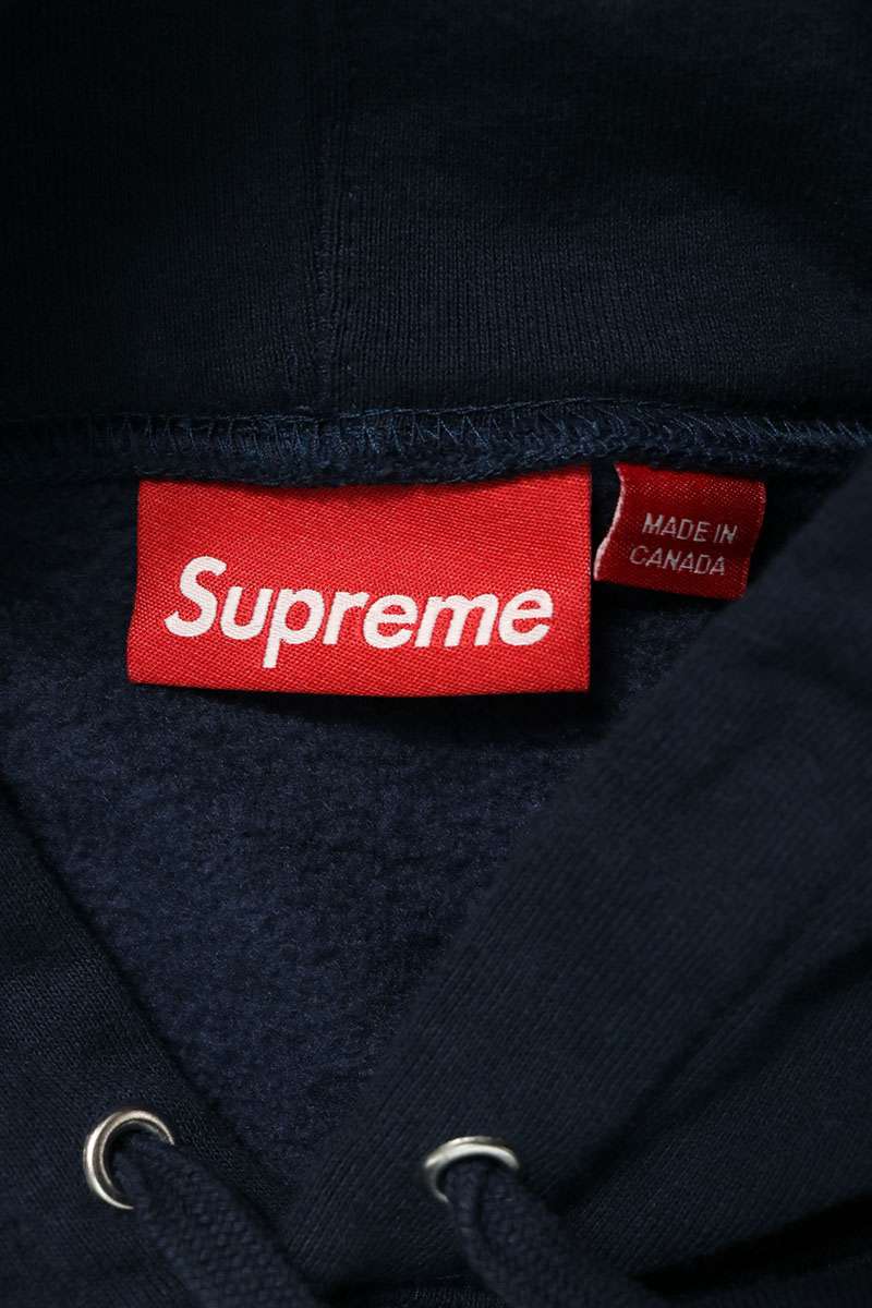 SUPREME 25AW Small Box Logo Pullover Hoodie Navy Size L
