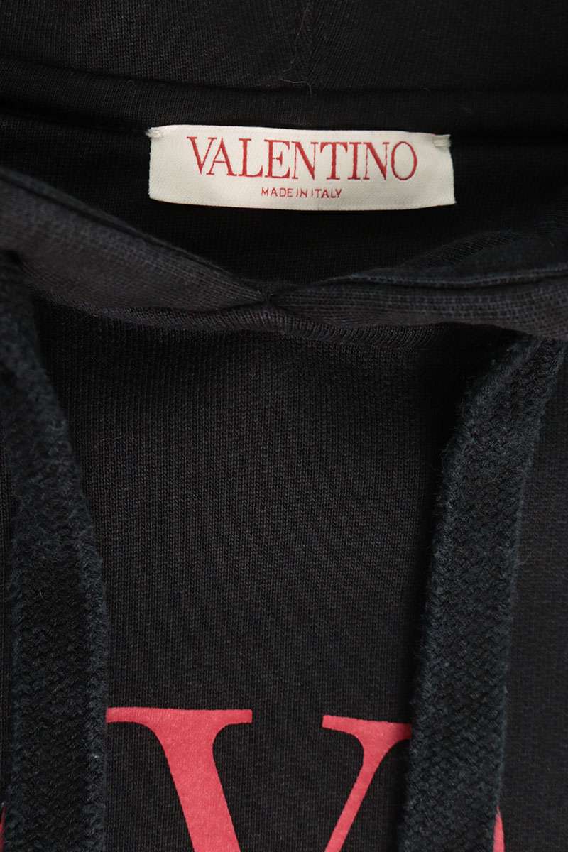 CLONEY Logo Print Hoodie Black Size M