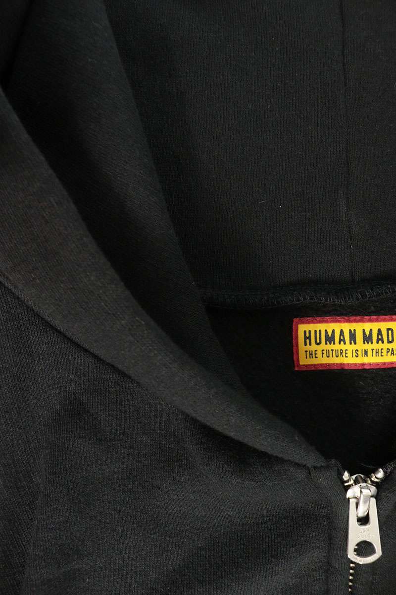 HUMAN MADE CLASSIC ZIP-UP SWEAT HOODIE Black Size S