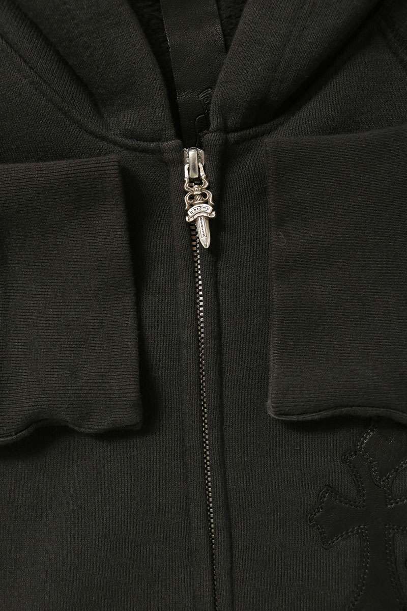 Chrome Hearts Y NOT ZIP GYN U PAPER JAM Patch Hoodie Size S