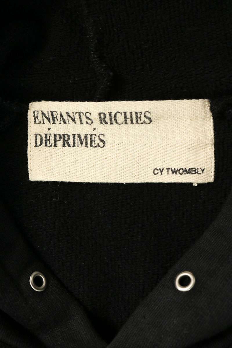 ENFANTS RICHES DEPRIMES CY TWOMBLY Hoodie Black Size XL