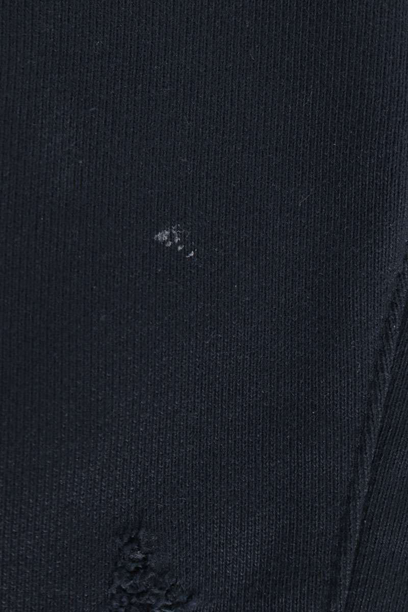 THUG CLUB 25SS Leather Flame Zip Hoodie Navy Size 4