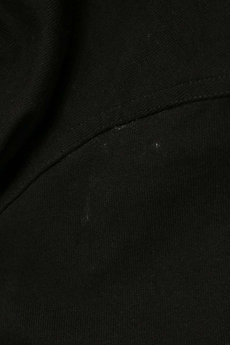 Rick Owens Black Cotton Zip-Up Hoodie Size S