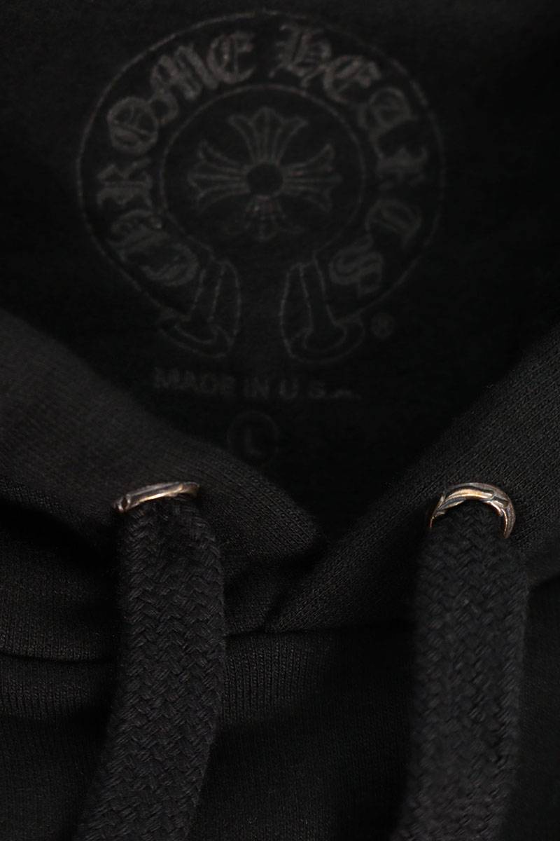 Chrome Hearts SWTSHRT HD PLVR Floral Hoodie Black Size L