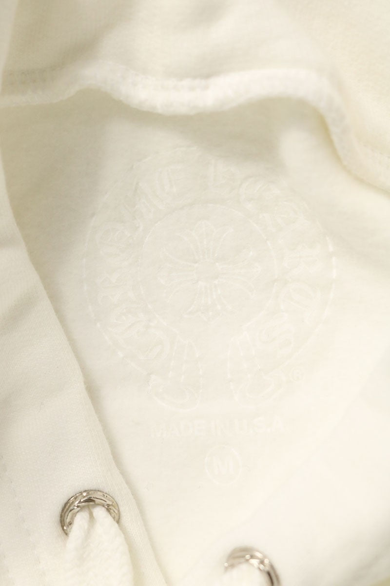 Chrome Hearts SWTSHRT PLVR Arm Hoodie White/Silver Size M
