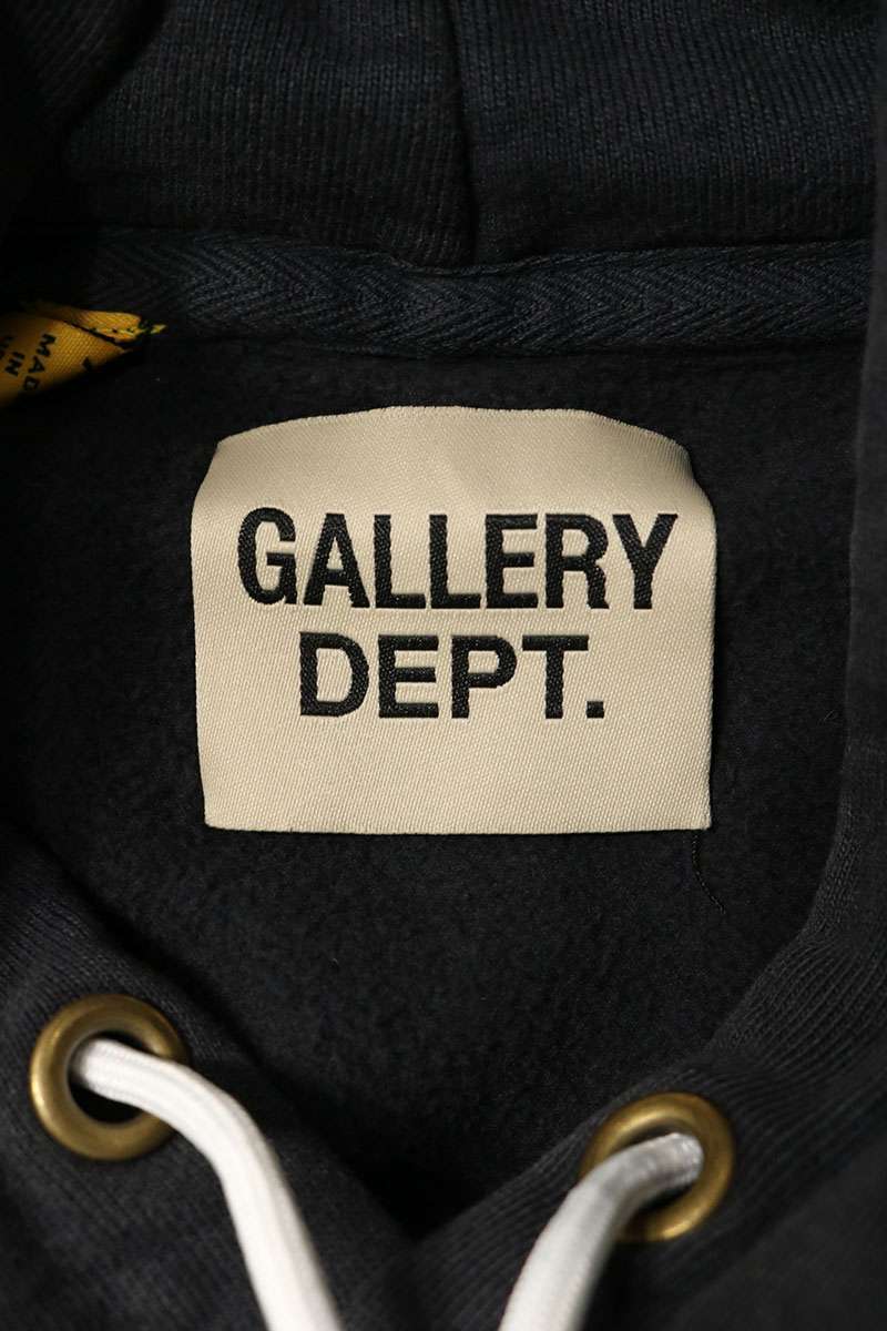 GALLERY DEPT DEPT Logo Drawcord Hoodie Black Size XL