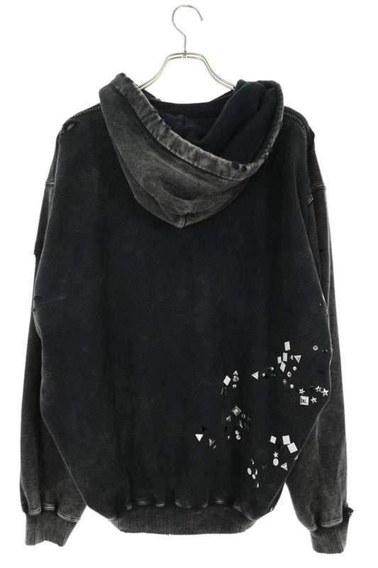 MIHARAYASUHIRO Embellished Bleach Hoodie Black Size 44