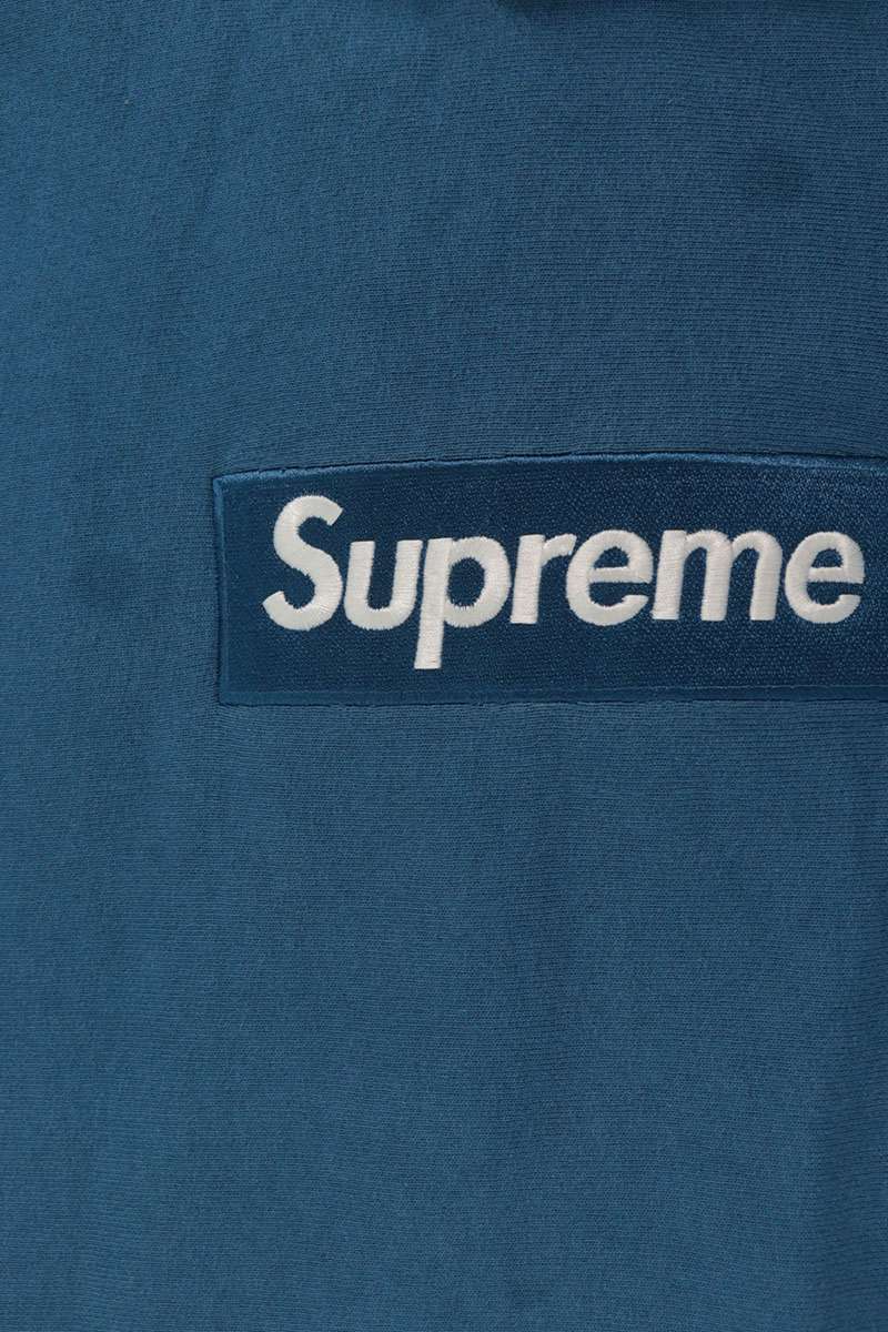 SUPREME 23AW Box Logo Hooded Sweatshirt Hoodie Blue Size L