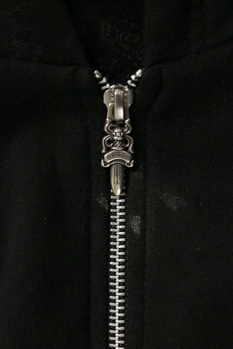 Chrome Hearts Arm Logo Print Zip Hoodie Size L
