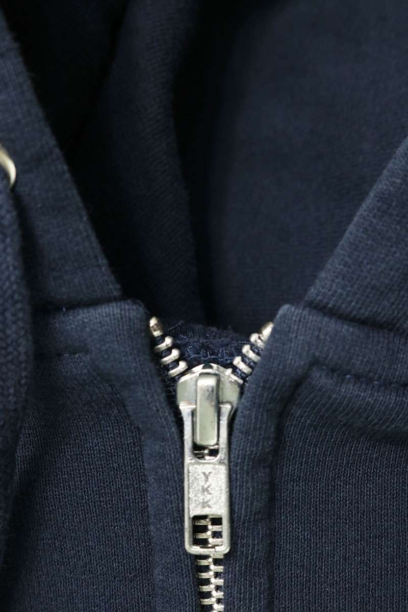SUPREME x MM6 Box Logo Paint Zip Hoodie Navy Size M
