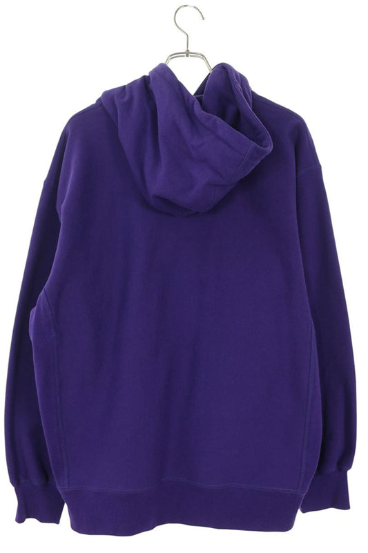 SUPREME Cross Box Logo Hoodie Purple/White Size L