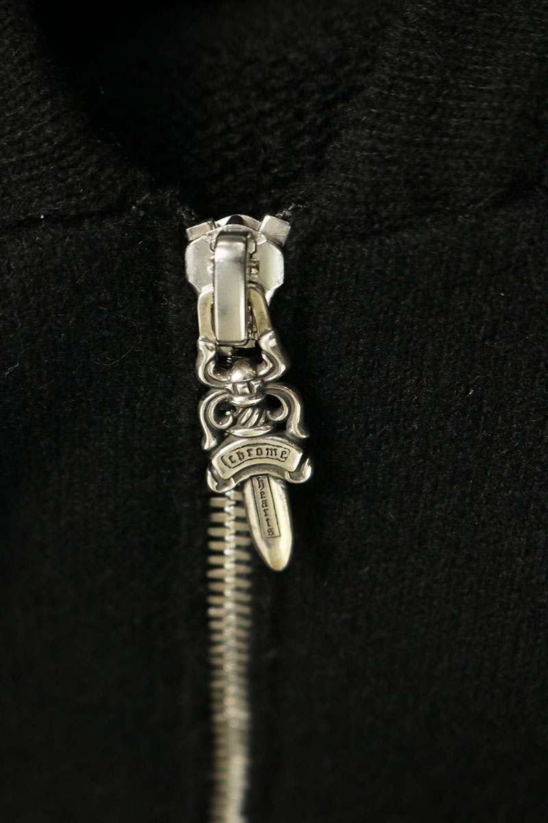 Chrome Hearts Floral Dagger Cashmere Hoodie Black Size XXL