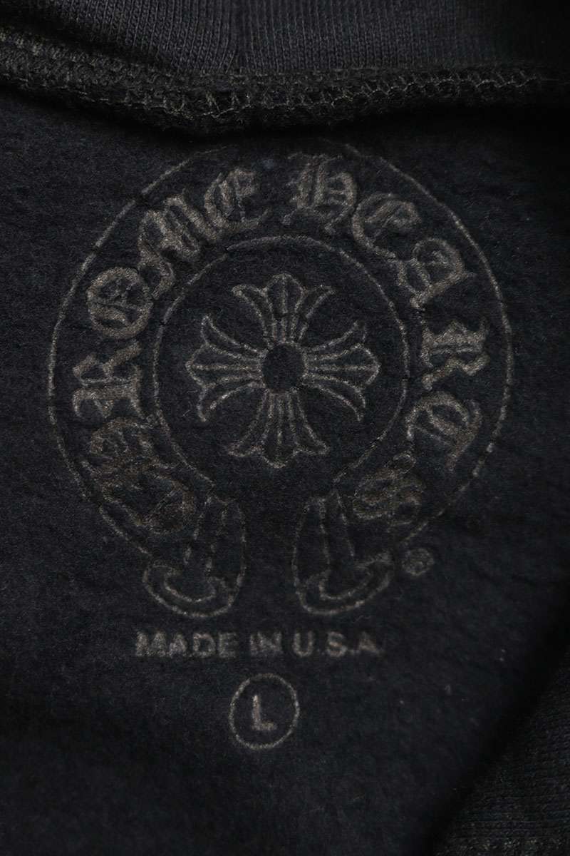 Chrome Hearts Osaka Ltd Horseshoe Print Hoodie Black Size L