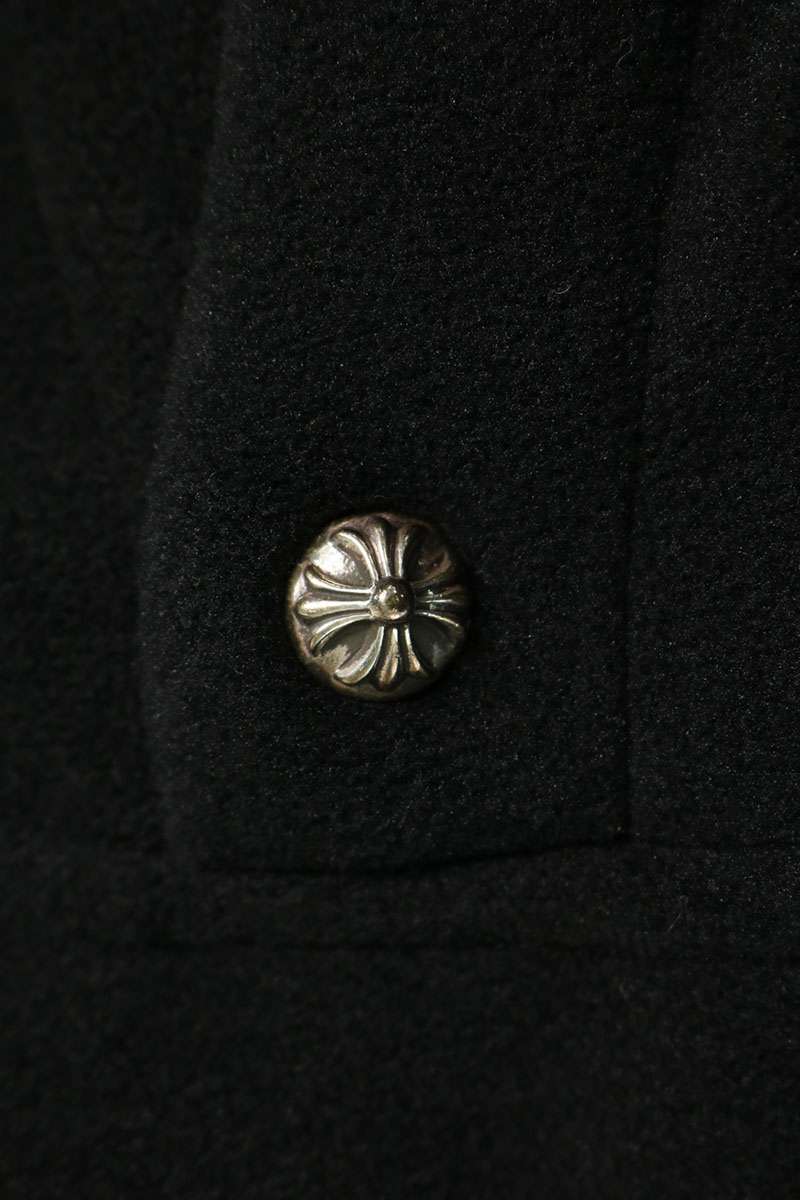 Chrome Hearts GRP Y NOT CH Patch Fleece Hoodie Black Size XS