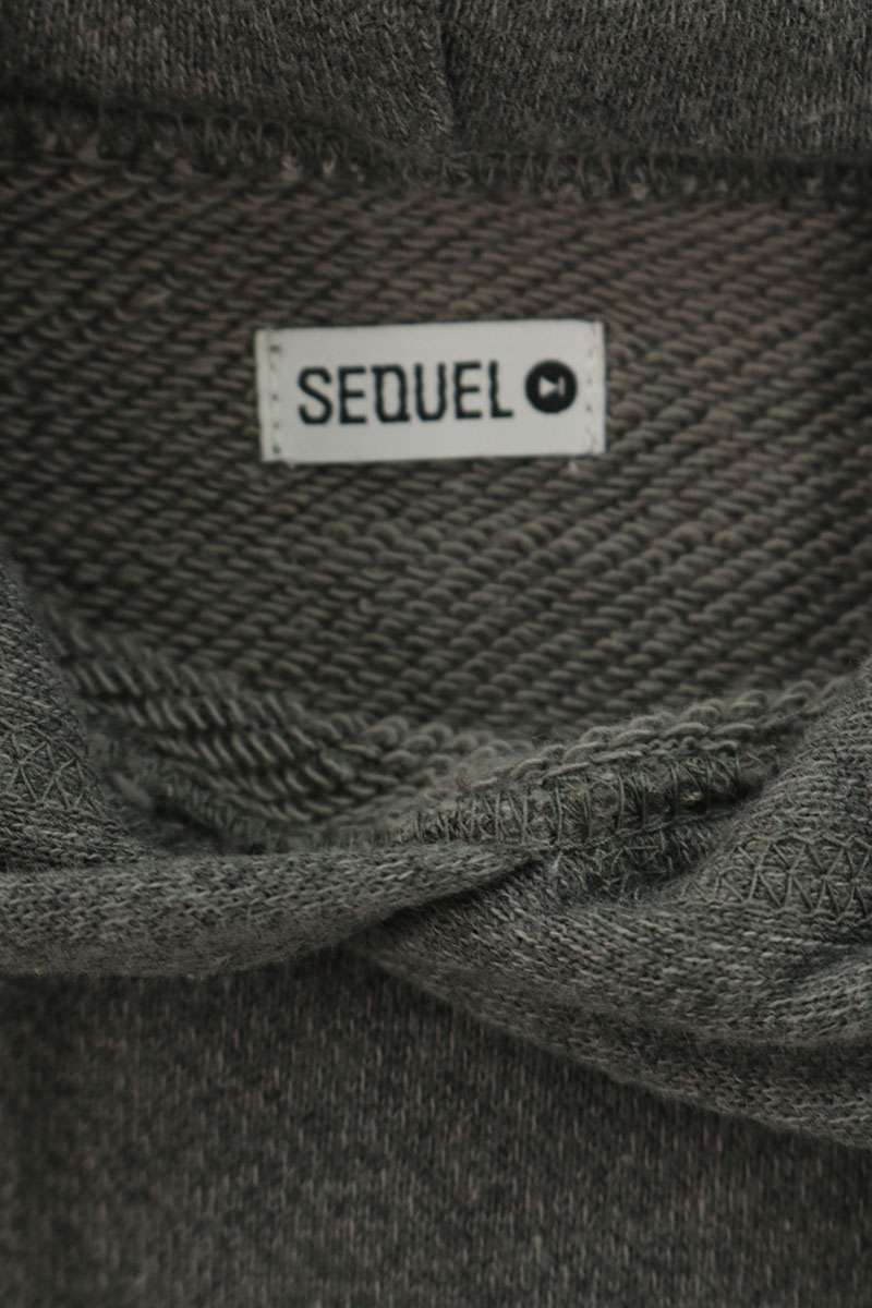 SEQUEL 25AW Ruby Print Hoodie Gray Cotton Size M