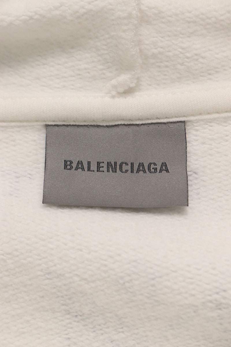 BALENCIAGA 26AW Classic Ink Zip Up Hoodie Size L