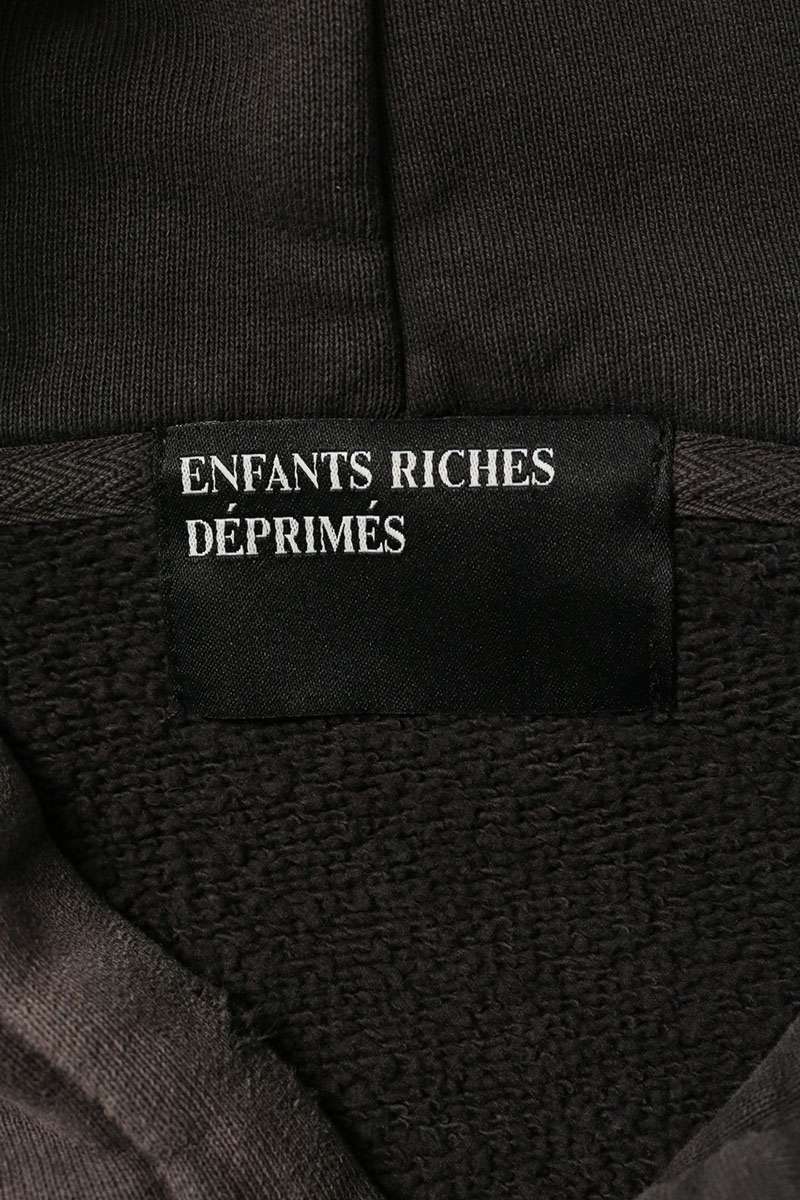 ENFANTS RICHES DEPRIMES HEAD AGAINST HOODIE Black Size XL